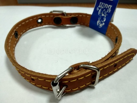 Ошейник кожа 17мм 1слойный безразмерный 37-40см/40526 Ошейник кожа 17мм 1слойный безразмерный 37-40см/40526