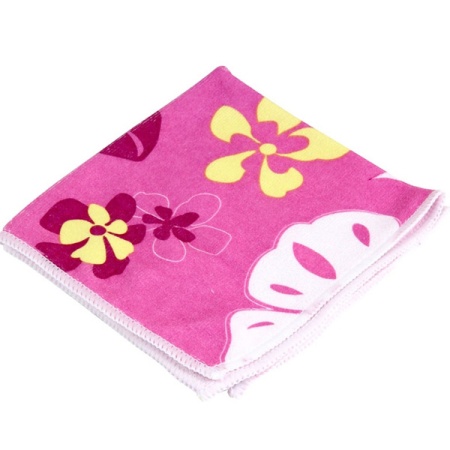 Салфетка д/уборки 30*30см с рисунком, микрофибра, розовый 310210/40шт/Рыжий Кот