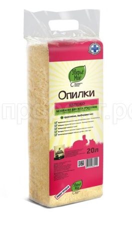 Опилки Зверье мое 20л д/грыз яблоко 700гр/6шт/ /86011