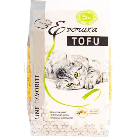 Наполнитель Ерошка Тофу Экстракт ромашки 5л/5шт