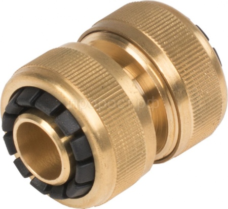 Полив Муфта ремонтная д/шланга ПРОФИ 1/2" латунь LYM 5808С /48шт/LISTOK