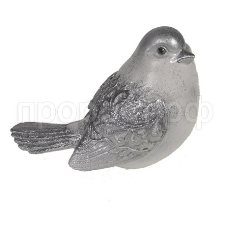 Птичка красивая (серебро) L9W12H9см 626883/W069 Птичка красивая (серебро) L9W12H9см 626883/W069