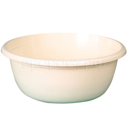 Таз 18л круглый слоновая кость 03028 /10шт/Арз