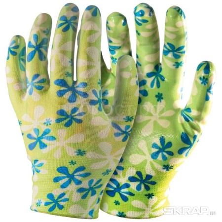 Перчатки с нитрил. покрытием ELF003 размер 8(М)/12шт/001063/PARK