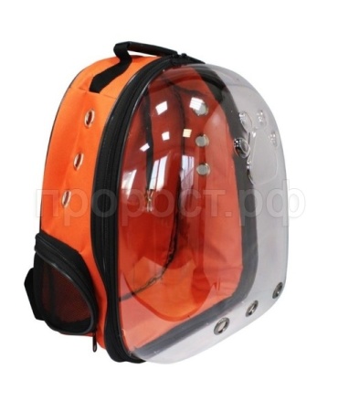 Рюкзак-переноска д/животн.трансформер раскладной 24x30x40см красный/Рст451к/Евро