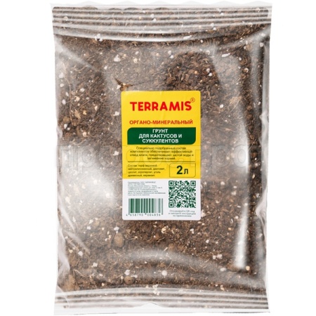 Грунт Terramis для Кактусов и Суккулентов 2л (органо-минер) 