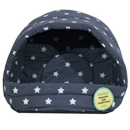 Лежанка Лукошко хлопок поролон МИКС 42*34*18см/DONBARON