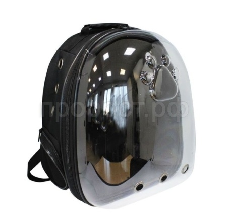 Рюкзак-переноска д/животн.трансформер раскладной 24x30x40см черный/Рст451ч/Евро