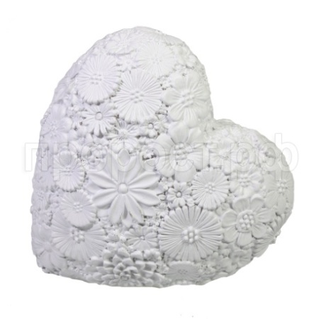 Сердце(белый) L7W14H14  713830/D142