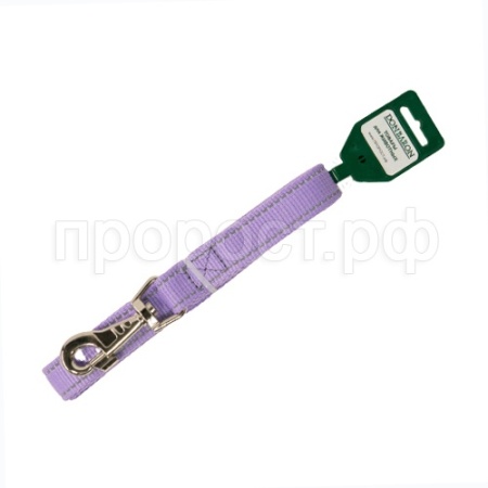 Поводок капрон 25мм*2м сиреневый со светоотражающими полосами DONBARON Поводок капрон 25мм*2м сиреневый со светоотражающими полосами DONBARON
