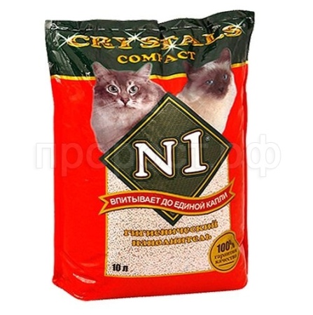 Наполнитель Барсик CRYSTALS Compact №1 комкующийся 10л красный/3шт/92302
