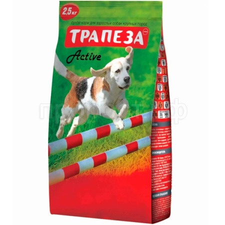 Собаки Трапеза Active для активных пород 2,5кг*4шт сухой/3099/ЧЗ Собаки Трапеза Active для активных пород 2,5кг*4шт сухой/3099/ЧЗ