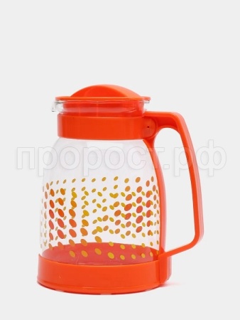 Кувшин 1,8л Brocca-1800 жаропроч.стекло, пластик ручка,