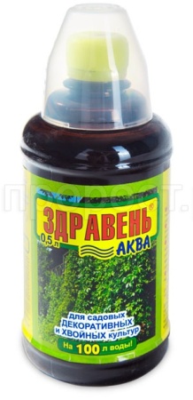 Здравень Аква для Садовых декоративных и хвойных культур 0,5л  Здравень Аква для Садовых декоративных и хвойных культур 0,5л