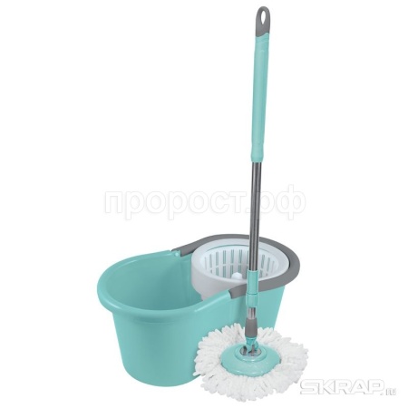 Швабра д/пола Торнадо МорМ-18 в комплекте с ведром 310449/4шт/Рыжий Кот