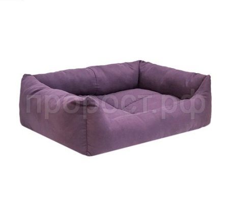 Лежанка прямоуг. пухлая №3 Манеж-бархат фиолет 65*49*16см/94433фиолет/Дарэлл