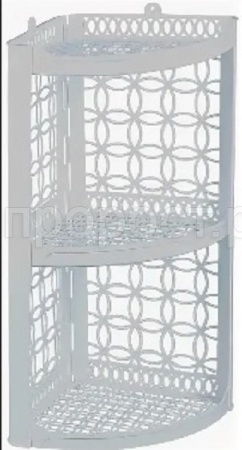 Полка д/ванной угловая белый 16000 /20шт/Арз