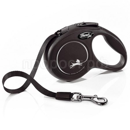 Рулетка Флекси Классик ХS ремень 3м на 12кг черная/23129/20/Евро Рулетка Флекси Классик ХS ремень 3м на 12кг черная/23129/20/Евро