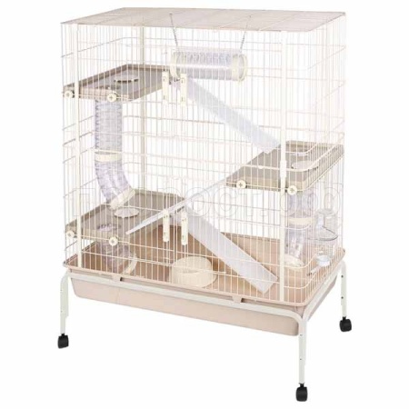 Клетка д/круп. грыз SY2214 эмаль 3х- этаж, на колесах101,5*51*130см/40691079/Триол