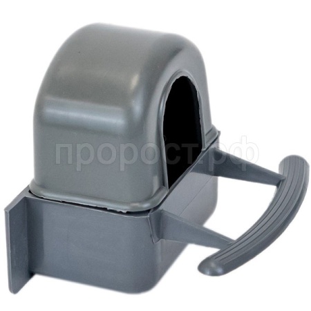 Кормушка д/птиц меж прутиков 50мл малая закрытая серая/5068/Дарэлл