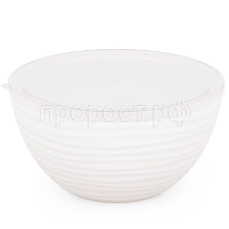 Чаша Оазис 4л с крышкой белый М8404 /16шт/ Альтерн