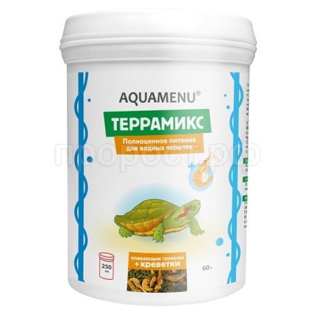Черепахи банка Террамикс с креветкой 250мл (60гр) ЧЗ
