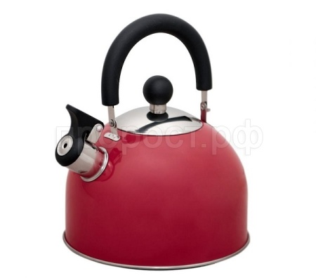 Чайник 1,8л Кухня малиновый со свистком КТ-120R