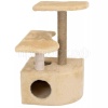 Когтеточка Домик ЧИП круглый с полкой, столбик джут 48*51*h71см бежевый/8347/Дарэлл Когтеточка Домик ЧИП круглый с полкой, столбик джут 48*51*h71см бежевый/8347/Дарэлл