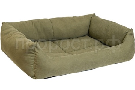 Лежанка прямоуг. пухлая №3 Манеж-бархат милитари 65*49*16см/94433милит/Дарэлл