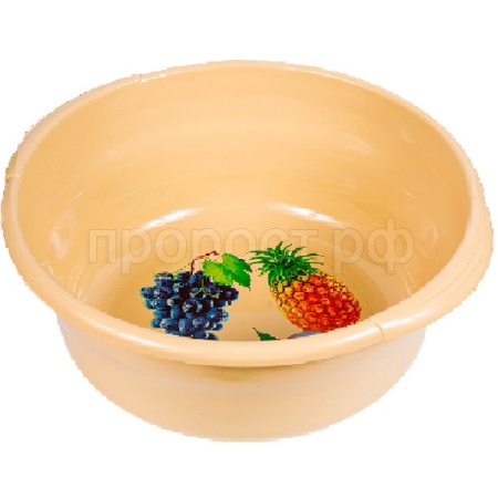 Таз 20л "Новинка" с ручками бежевый 03016 /10шт/Арз 