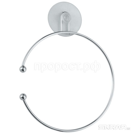 Держатель д/полотенца ElLINE14*17*1,5см металл. на присоске