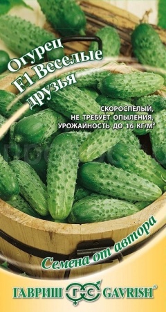 Огурец Веселые друзья F1 10шт Огурец Веселые друзья F1 10шт