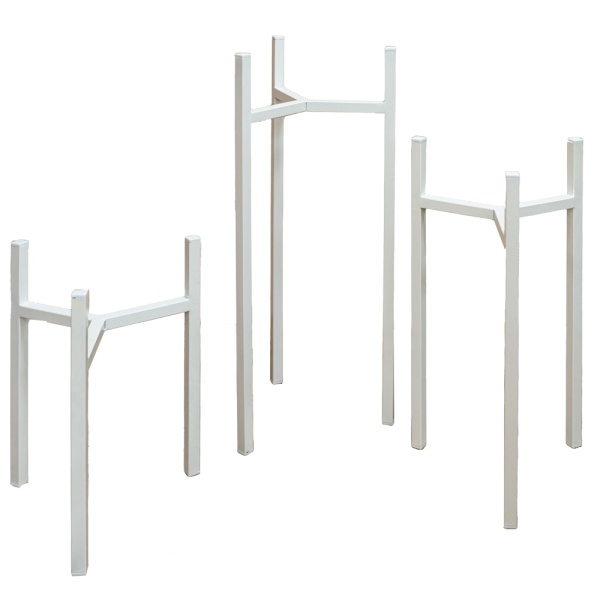 Подставка ЛОФТ белый 1 горшок 24-40см РЗДИ