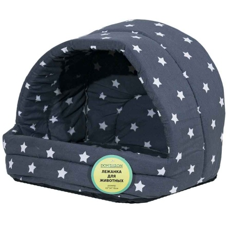 Лежанка Лукошко хлопок поролон МИКС 42*34*18см/DONBARON
