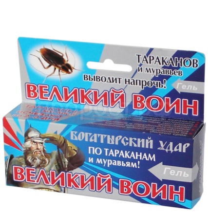 Гель Великий воин от тараканов и муравьев 45г шприц Гель Великий воин от тараканов и муравьев 45г шприц