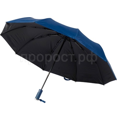 Зонт складной CLASSIC автомат. 108см синий 108787 /60шт/Рыжий Кот