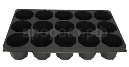 Кассета д/рассады на 15 ячеек 52,5*31,5см стандарт /50шт/РС Кассета д/рассады на 15 ячеек 52,5*31,5см стандарт /50шт/РС