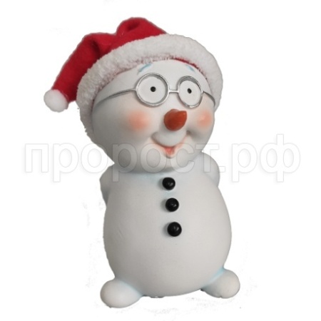 Фигура Снеговик в очках L6W6H10  716340/W098