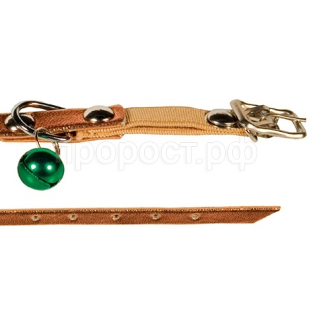 Ошейник синтетик 10мм д/кошек с резинкой 22-28см/00210102/Каскад