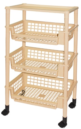 Полка д/ванной бежевая 05116 /Милих