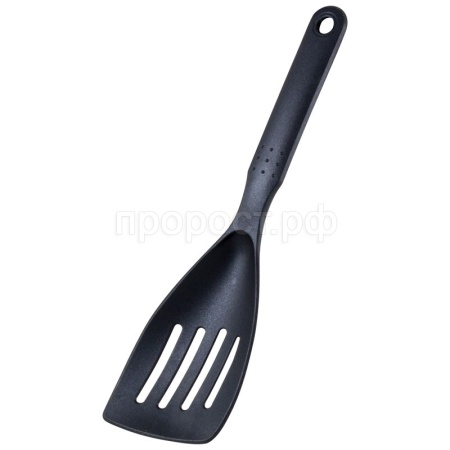 Лопатка с отверстиями малая 28*8см черный нейлон CUOCO/24шт/003589/Mallony