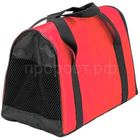 Сумка переноска ЧИП Туннель №0 нейлон с сетчатым окном 33*18*21см красная/9005красн/Дарэлл
