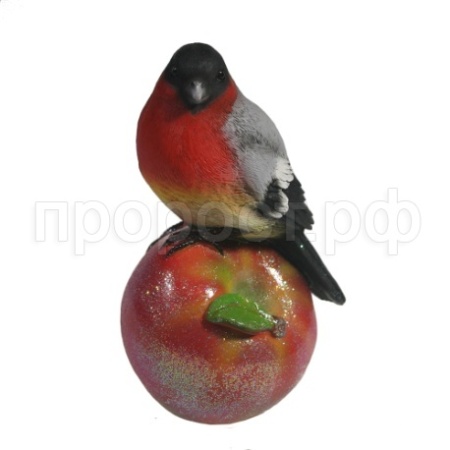 Снегирь на яблоке (акрил) L6,5W8H12,5 715292/D093 Снегирь на яблоке (акрил) L6,5W8H12,5 715292/D093