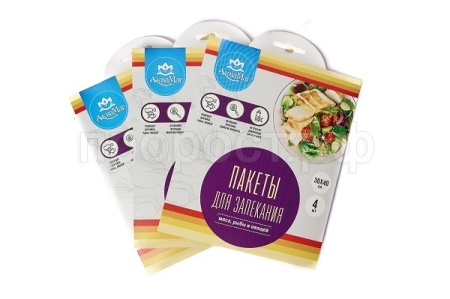 Пакет д/запекания (4шт) 30*40см ПЗ-30/40/4 /30шт/ АкваМаг