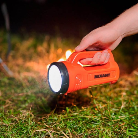 Прожектор поисковый с головным и боковым светом, с солнечн. батарея индикатор зарядки REXANT/75-706 