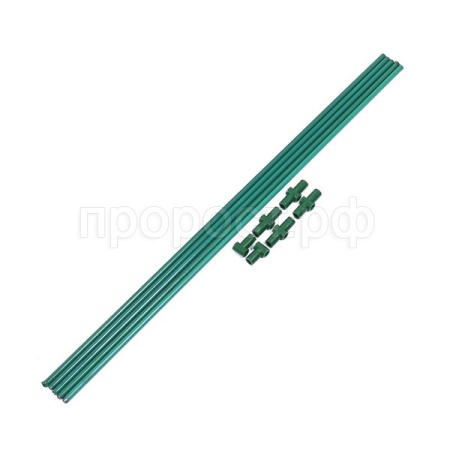 Комплект для сборки парника 5м (трубка металл в ПВХ+зажимы) /5шт/Л