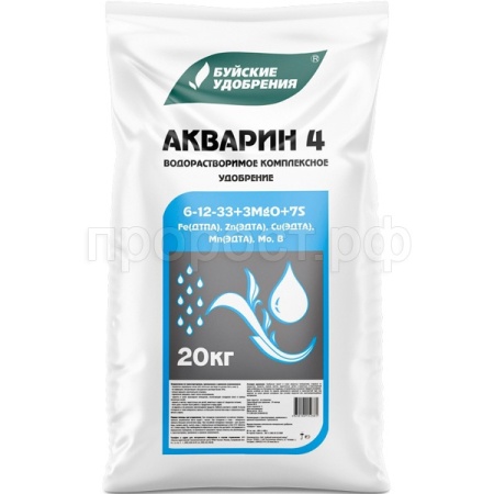 Акварин №4 20кг NPK 6-12-33