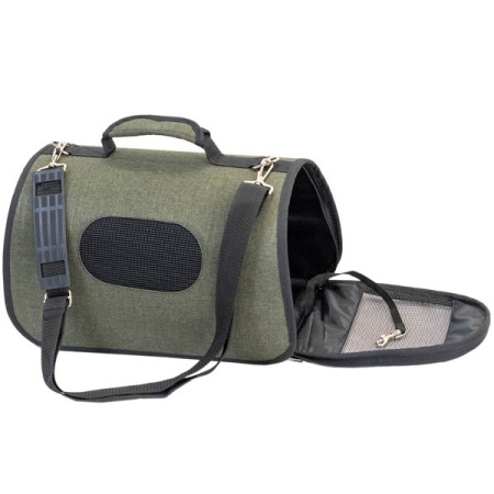 Сумка переноска Zoo-M ПРЕСТИЖ №1 жесткая с карманом 36,5*22*22см /90031хакиДарэлл Сумка переноска Zoo-M ПРЕСТИЖ №1 жесткая с карманом 36,5*22*22см /90031хакиДарэлл