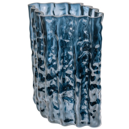 Ваза Пуговичная h21см темн дым 074491