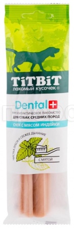 Лакомство С Дентал+Снек с мясом индейки д/средних пород Лакомство С Дентал+Снек с мясом индейки д/средних пород